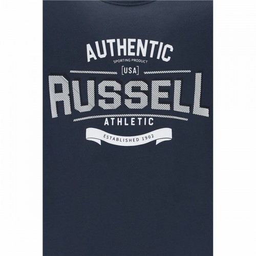 Men’s Short Sleeve T-Shirt Russell Athletic Ara Dark blue image 4