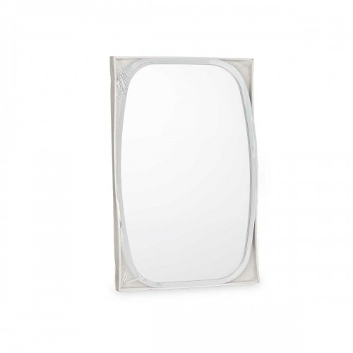 Wall mirror White Black Crystal Polyskin 43 x 65 x 3 cm (4 Units) image 4