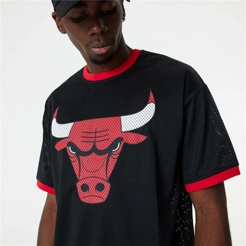 Баскетбольная футболка New Era NBA Mesh Chicago Bulls Чёрный image 4