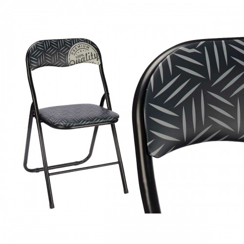 Gift Decor Складной стул Quality Чёрный Серый PVC Металл 43 x 46 x 78 cm (6 штук) image 4