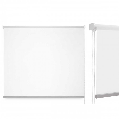 Roller blinds 150 x 180 cm White Cloth Plastic (6 Units) image 4