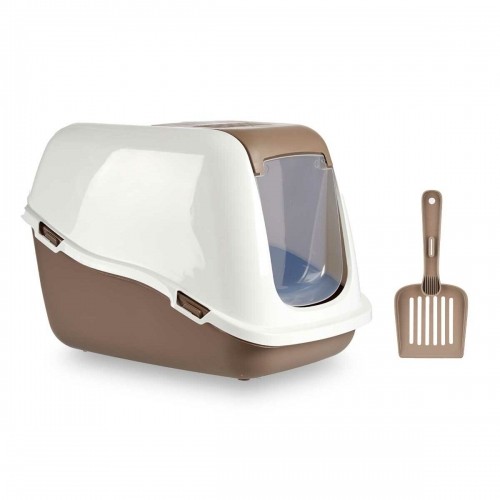 Cat Litter Box White Beige Plastic 39,7 x 57 x 39 cm (6 Units) image 4