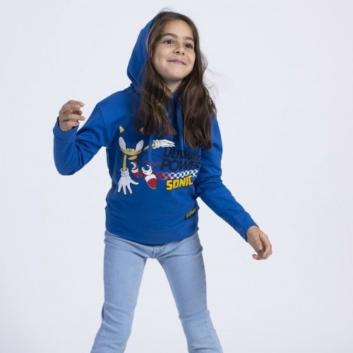 Толстовка с капюшоном для девочек Sonic Синий image 4