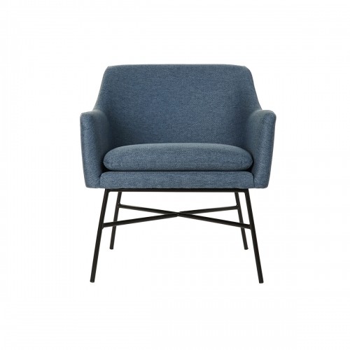 Кресло DKD Home Decor Синий Чёрный Металл 66 x 62 x 75 cm image 4