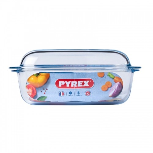 Pyrex Стеклянный контейнер с крышкой 6,5 л прямоугольный Essentials image 4