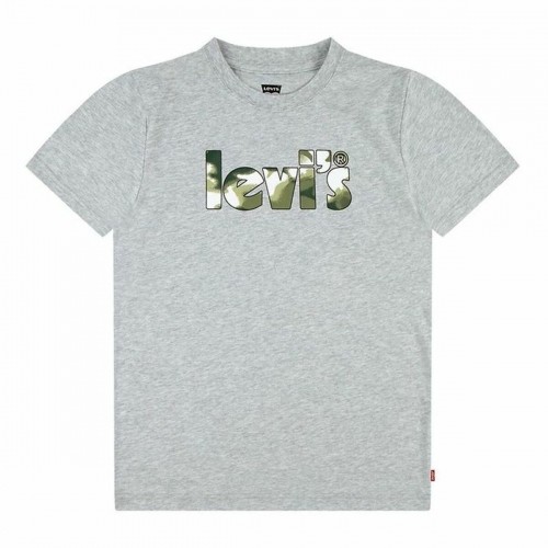 T-shirt Levi's Camo Poster Logo Gray Grey image 4