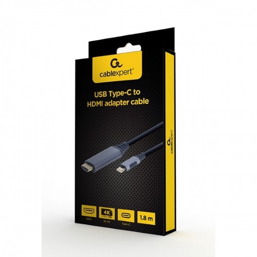 HDMI to DVI adapter GEMBIRD CC-USB3C-HDMI-01-6 Black/Grey 1,8 m image 4