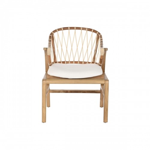 Krēsls DKD Home Decor Balts Dabisks Rotangpalma Tīkkoks 57 x 68 x 79 cm image 4
