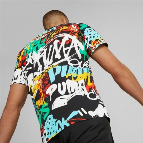 Men’s Short Sleeve T-Shirt Puma Graffiti Black image 4