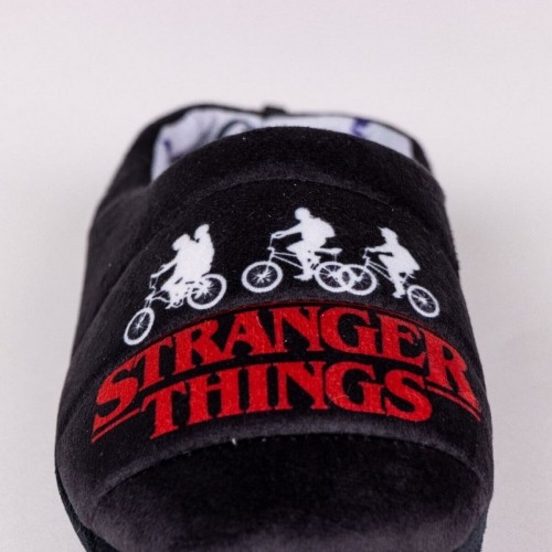 House Slippers Stranger Things Black image 4