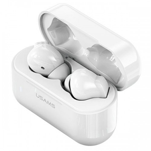 USAMS Słuchawki Bluetooth 5.0 TWS LY series ANC bezprzewodowe biały|white BHULY06 image 4