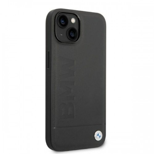 Etui BMW BMHMP14SSLLBK iPhone 14 6,1" czarny|black hardcase Signature Logo Imprint Magsafe image 4