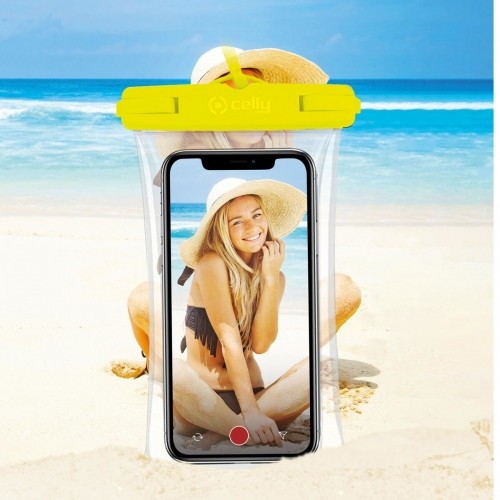 Waterproof case Celly Touchbag 7" Yellow image 4