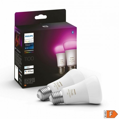 Смарт-Лампочка Philips Pack de 2 E27 Белый F 9 W E27 806 lm (6500 K) image 4