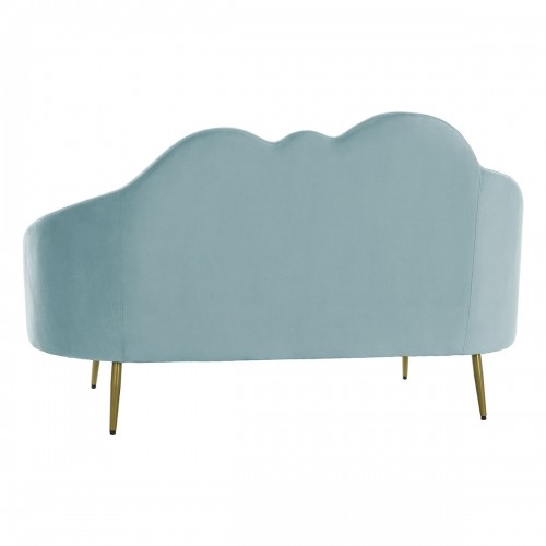Sofa DKD Home Decor Blue Golden Sky blue Metal Clouds Scandi 155 x 75 x 92 cm image 4