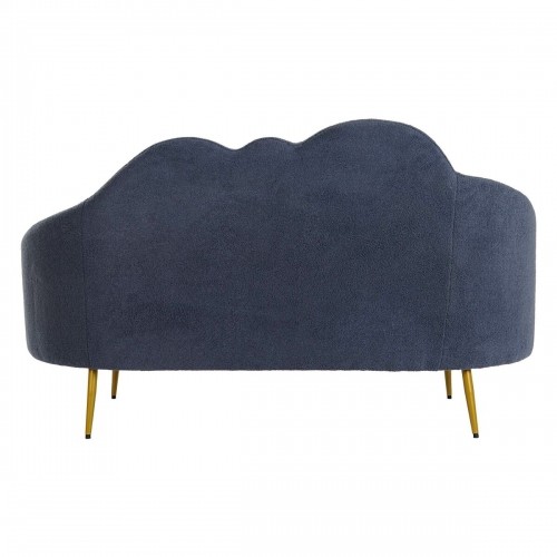 Sofa DKD Home Decor Blue Golden Metal Clouds Scandi 155 x 75 x 92 cm image 4