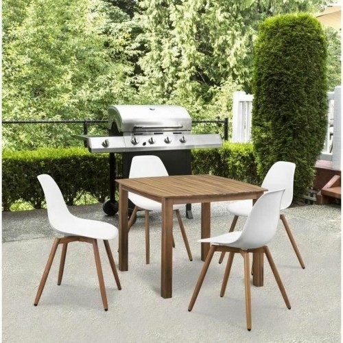 Bigbuy Outdoor Садовое кресло Белый 50 x 55 x 85,5 cm (4 Предметы) image 4