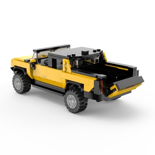 RASTAR 1:30 assemble car model Hummer EV, assort., orange/yellow, 454 parts, 93700 image 4