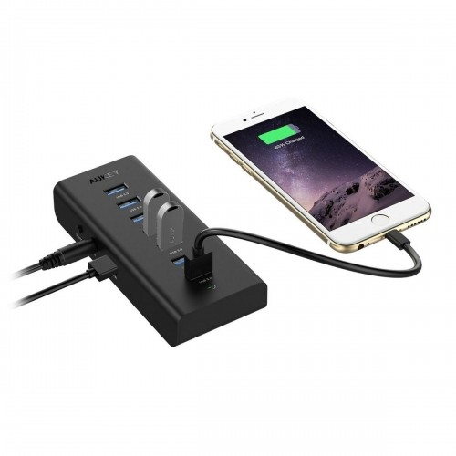 USB-разветвитель Aukey CB-H3 Чёрный image 4