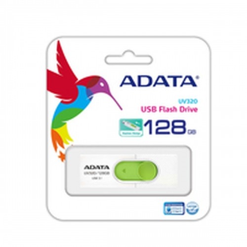 USВ-флешь память Adata UV320 Зеленый Белый/Зеленый 128 Гб image 4