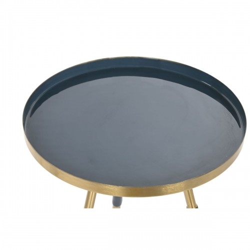 Набор из двух столиков Home ESPRIT Синий Позолоченный Железо 41 x 41 x 51 cm image 4