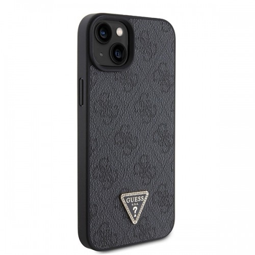Guess GUHCP15SP4TDSCPK iPhone 15 6.1" czarny|black hardcase Crossbody 4G Metal Logo image 4