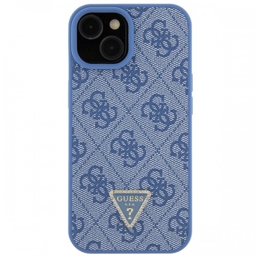 Guess GUHCP15SP4TDSCPB iPhone 15 6.1" niebieski|blue hardcase Crossbody 4G Metal Logo image 4