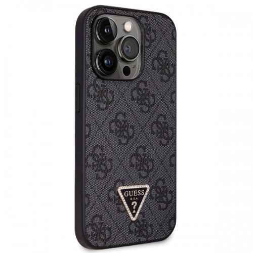 Guess GUHCP14XP4TDSCPK iPhone 14 Pro Max 6.7" czarny|black hardcase Crossbody 4G Metal Logo image 4