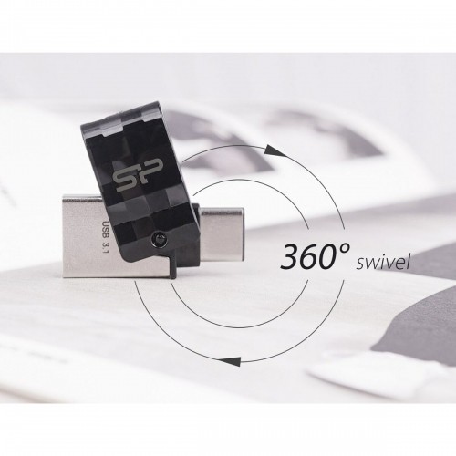 USB stick Silicon Power Mobile C31 Black/Silver 32 GB image 4