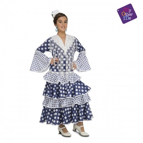 Costume for Adults My Other Me Solea Flamenco Dancer Blue image 4