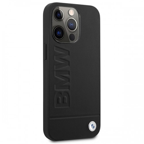 Etui BMW BMHMP14LSLLBK iPhone 14 Pro 6,1" czarny|black hardcase Signature Logo Imprint Magsafe image 4