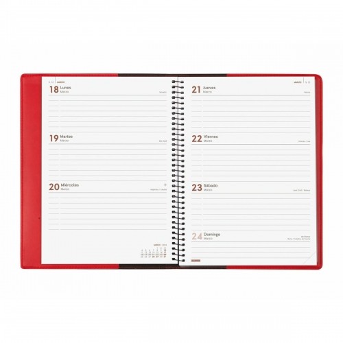 Diary Finocam Duoband 2024 Red A5 15,5 x 21,2 cm image 4