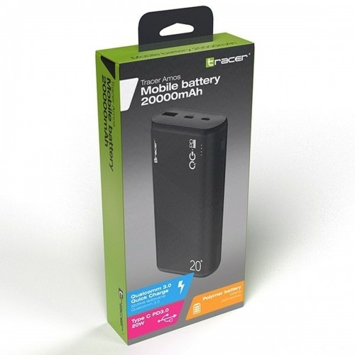 Power Bank Lādētājs Tracer AMOS Melns 20000 mAh image 4