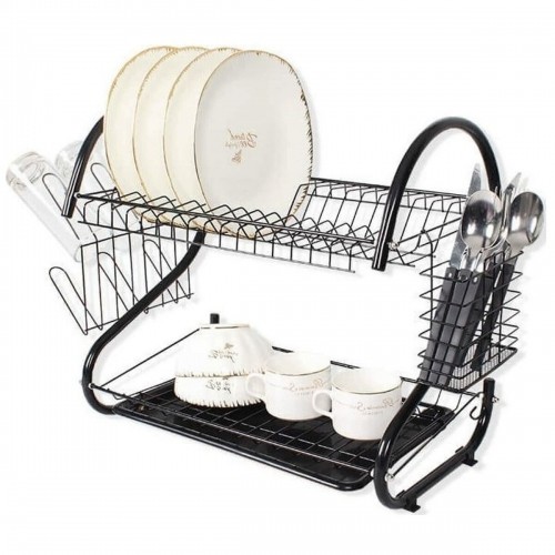 Draining Rack for Kitchen Sink Feel Maestro MR-1025-53 53 x 39 x 24 cm Black image 4