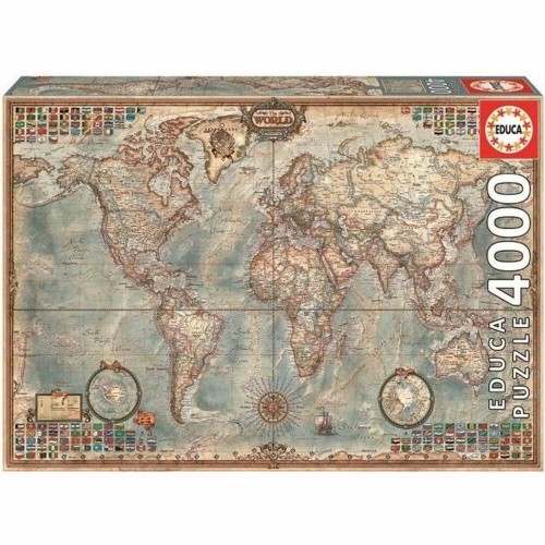 Puzzle Educa 14827 World Map 4000 Pieces image 4