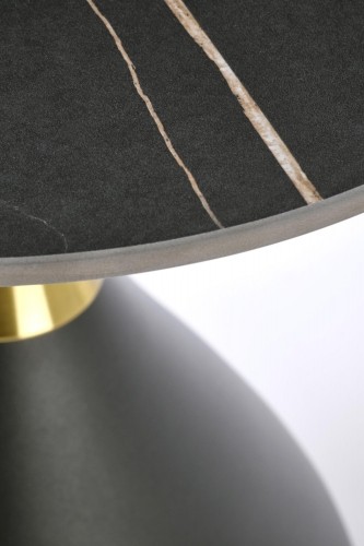 Halmar SCALITA coffee table, black marble / black / gold image 4