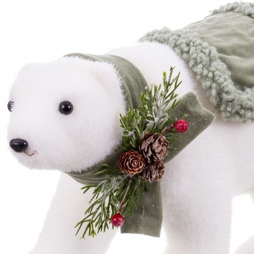 Bigbuy Christmas Новогоднее украшение Белый Разноцветный Пластик Polyfoam Ткань Медведь 16 x 35 x 21 cm image 4