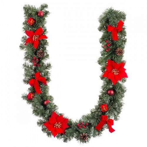 Christmas garland Red Green Plastic Fabric 180 cm image 4