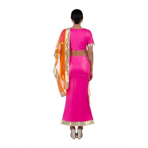 Costume for Adults My Other Me Hindu Orange Pink image 4