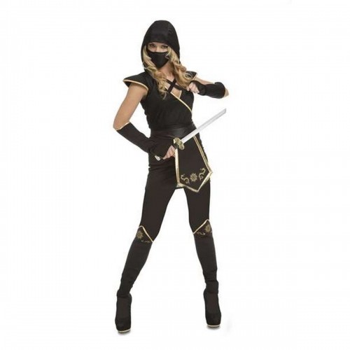 Costume for Adults My Other Me Ninja Black (5 Pieces) image 4