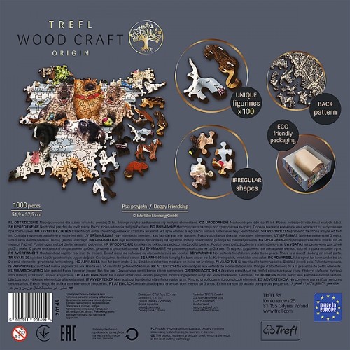 Trefl Puzzles TREFL Koka puzle - Suņu draudzība, 1000gb image 4
