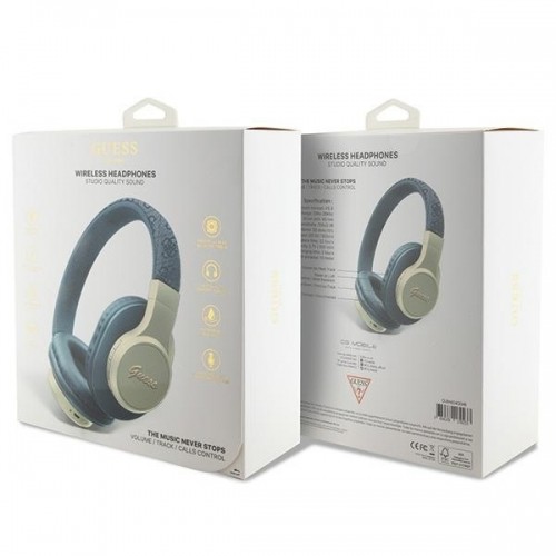 OEM Original Bluetooth Headphones GUESS 4G Script GUBH604GEMB blue image 4