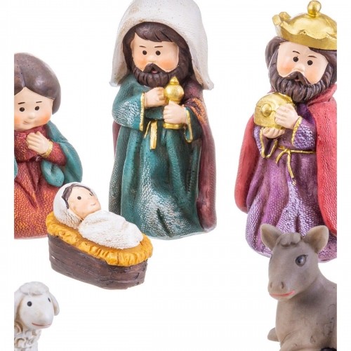 Christmas bauble Multicolour Polyresin Nativity/Bethlehem 9 cm (9 Pieces) image 4