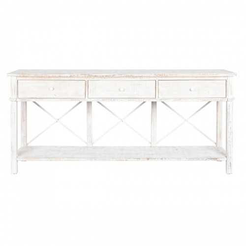 Console Home ESPRIT White Brown Black Metal Fir 181 x 45 x 86 cm image 4