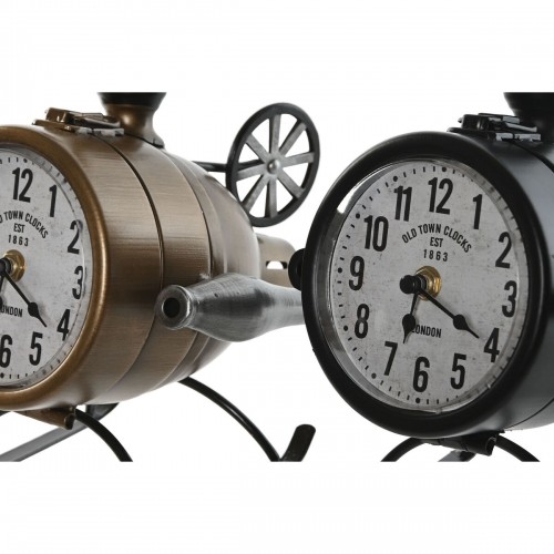 Настольные часы Home ESPRIT Melns Bronza PVC Metāls Loft 18 x 23 x 24 cm (2 gb.) image 4