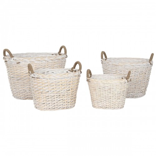 Log Stand Home ESPRIT wicker Rope 69 x 62 x 57 cm image 4