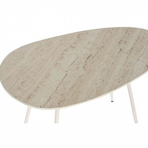 Набор из двух столиков Home ESPRIT Белый Бежевый Светло-коричневый Металл Керамика 73 x 43 x 45 cm image 4