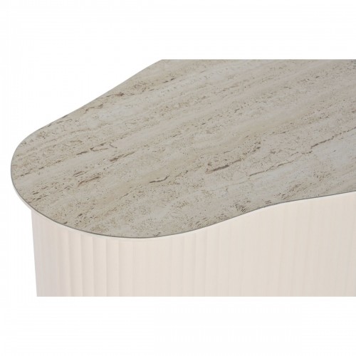 Side table Home ESPRIT White Beige Light brown Metal Ceramic 70 x 46 x 38 cm image 4