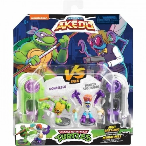 Combat figures Teenage Mutant Ninja Turtles Legends of Akedo: Donatello vs Baxter Stockman image 4