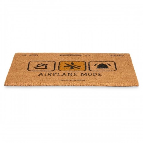 Doormat Airplane Mode Yellow Natural 60 x 1 x 40 cm (12 Units) image 4